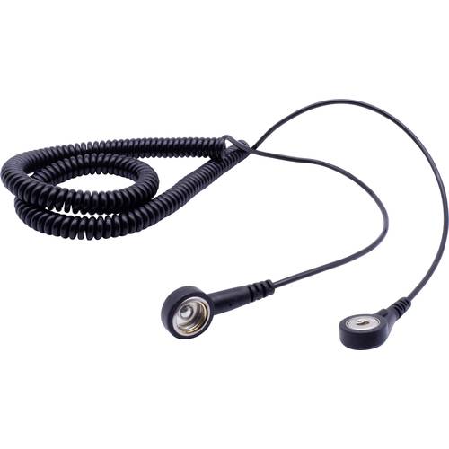 Quadrios ESD-Erdungskabel 3.60 m Druckknopf 10 mm, Druckknopf 4 mm