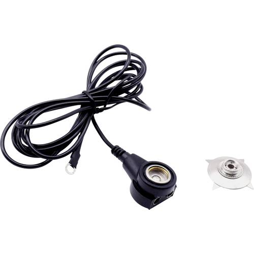 Thumbnail - Quadrios ESD-Erdungskabel 1.80 m Klemme, Druckknopf 10 mm, Ringkabelschuhanschluss