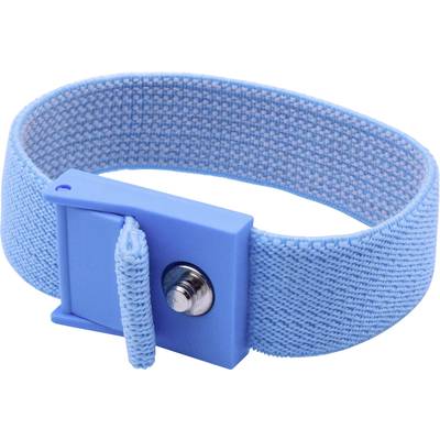 Quadrios  ESD-Handgelenkband Blau  Druckknopf 4 mm 