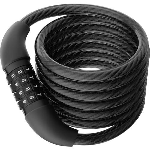 Basi ZR 303 Spiralkabelschloss Schwarz Zahlenschloss