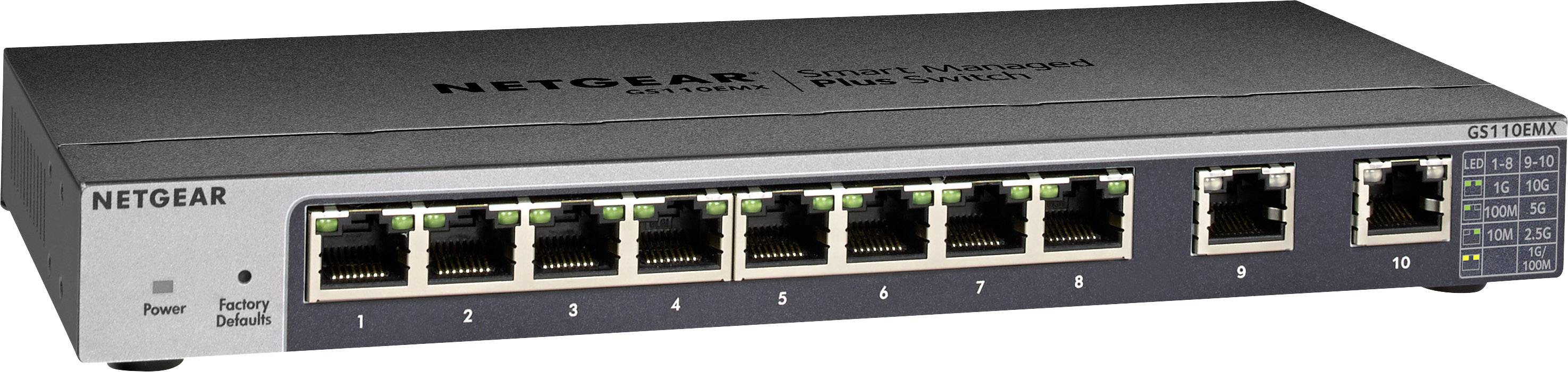 Netgear Switch 8-Port Gigabit Ethernet Smart Managed Plus mit 2-Port 10G/Multi-Gig 1 Gbps Rack-Modul-3