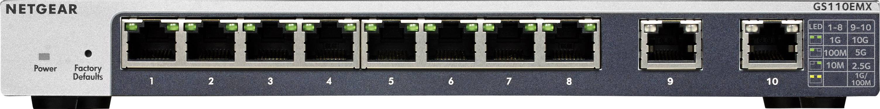 Netgear Switch 8-Port Gigabit Ethernet Smart Managed Plus mit 2-Port 10G/Multi-Gig 1 Gbps Rack-Modul-4