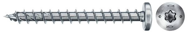 Fischer 670330 Power-Fast II Spanplattenschraube 4.5 mm 30 mm T-Profil Stahl galvanisch verzinkt 200 St.