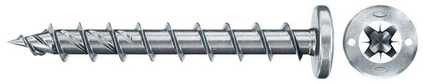 Fischer 670538 Power-Fast II Spanplattenschraube 6 mm 70 mm Kreuzschlitz Pozidriv Stahl galvanisch verzinkt 50 St.
