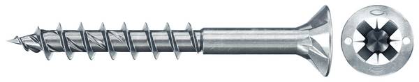 Fischer 670092 Power-Fast II Spanplattenschraube 3.5 mm 30 mm Kreuzschlitz Pozidriv    Stahl galvanisch verzinkt 200 St.