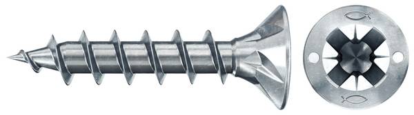 Fischer 670140 Power-Fast II CZF Spanplattenschraube 3.5 mm 20 mm Kreuzschlitz Pozidriv    Stahl galvanisch verzinkt 1000 St.