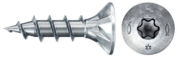 Fischer 670147 Power-Fast II Spanplattenschraube 4 mm 16 mm T-Profil    Stahl galvanisch verzinkt 200 St.