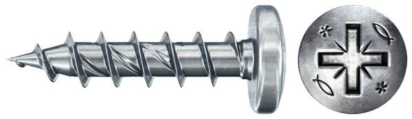Fischer 670334 Power-Fast II Spanplattenschraube 4.5 mm 16 mm Kreuzschlitz Pozidriv    Stahl galvanisch verzinkt 200 St.