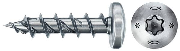 Fischer 670437 Power-Fast II Spanplattenschraube 5 mm 30 mm T-Profil    Stahl galvanisch verzinkt 200 St.