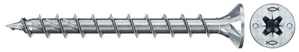 Fischer 670497 Power-Fast II CZF Spanplattenschraube 6 mm 50 mm Kreuzschlitz Pozidriv Stahl galvanisch verzinkt 400 St.