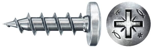 Fischer 670104 Power-Fast II Spanplattenschraube 3.5 mm 16 mm Kreuzschlitz Pozidriv    Stahl galvanisch verzinkt 200 St.