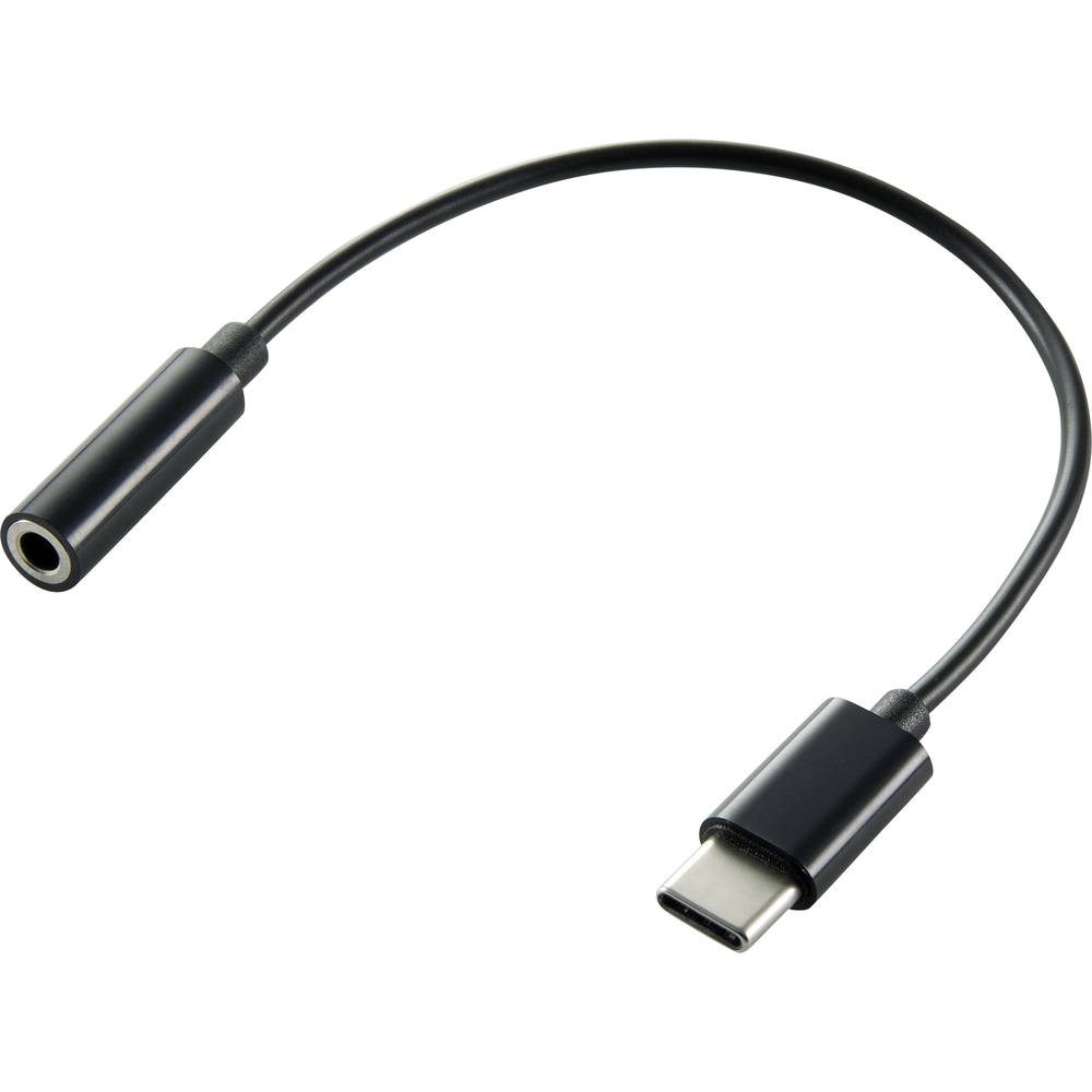Renkforce Audio Adapterkabel [1x USB 3.2 Gen 1 stekker C (USB 3.0) 1x Jackplug female 3.5 mm]