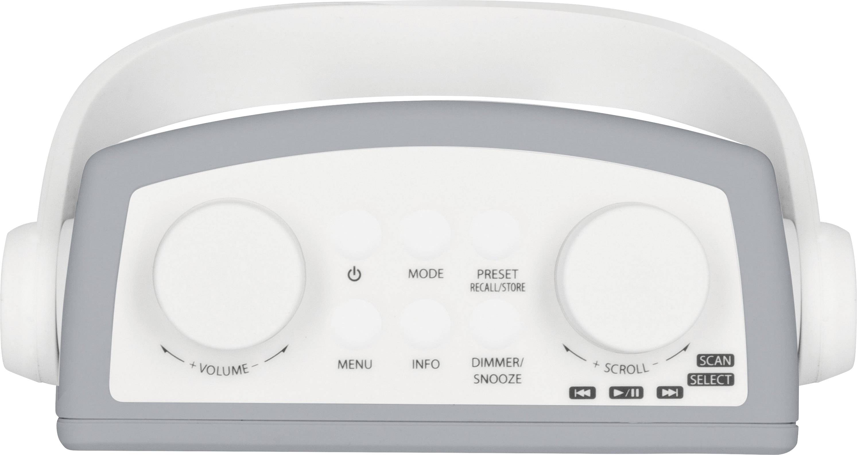TechniSat DIGITRADIO 30 - wasserdichtes DAB+ Duschradio (UKW, integrierter Akku, Bluetooth, IPX5, Wecker) grau-2