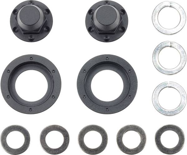 Tamiya 56556 Radnaben-Set Vorderachse 1:14 Radkappe 2 St.