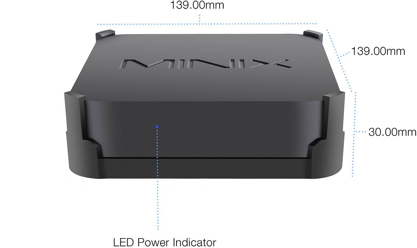 Minix NEO J50C-8SE V2 Mini PC Intel Celeron J4125 (4 x 2 GHz / max. 2.7 GHz) 8 GB RAM 240 GB SSD Windows® 11 Pro-4