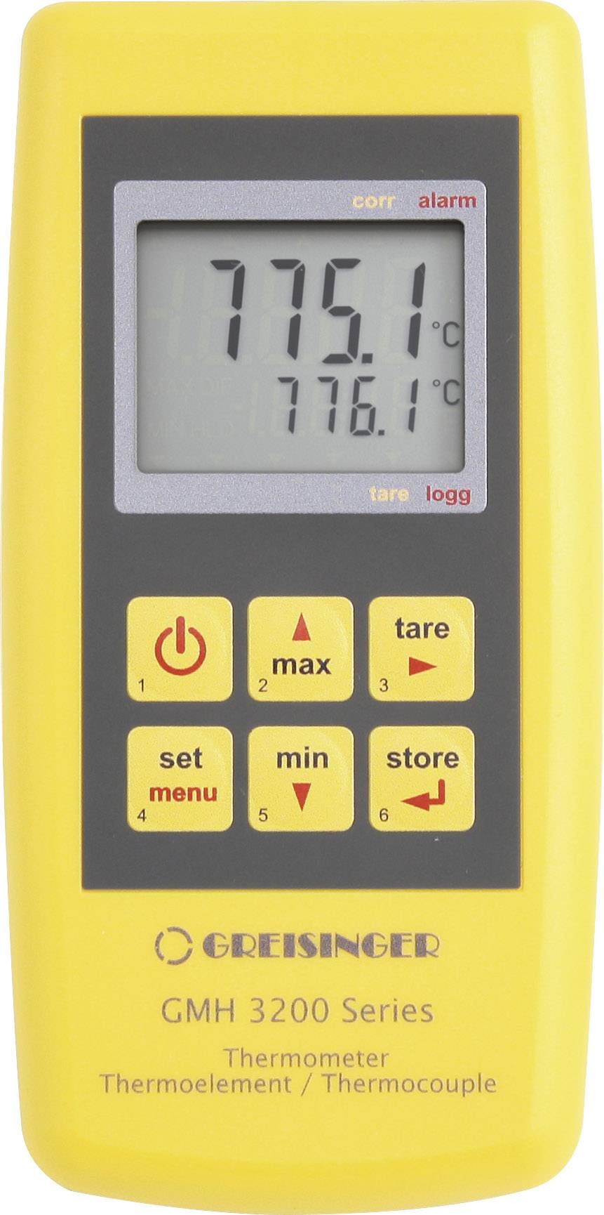 GREISINGER GMH3221 Temperatur-Messgerät -200 bis +1372 °C Kontaktmessung