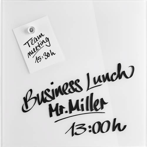 magnetoplan Glas-Magnetboard (B x H) 400 mm x 400 mm Weiß 13401000