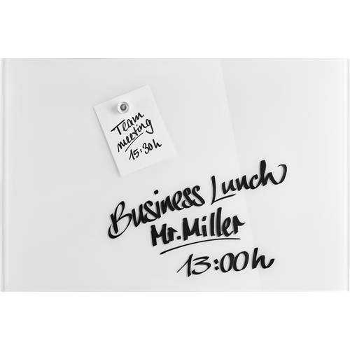 magnetoplan Glas-Magnetboard (B x H) 400 mm x 600 mm Weiß 13402000