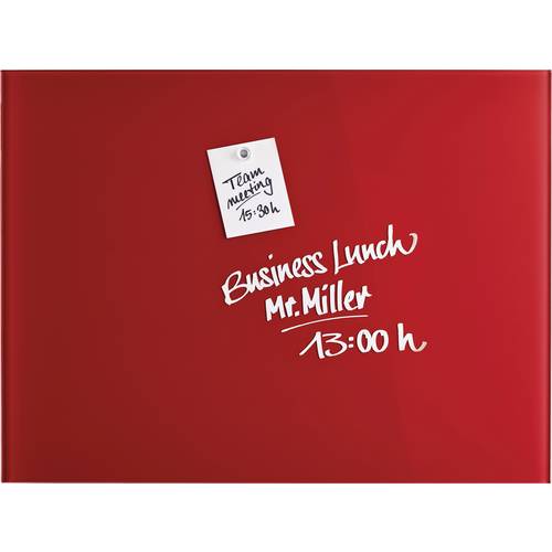 magnetoplan Glas-Magnetboard (B x H) 800 mm x 600 mm Rot 13403006
