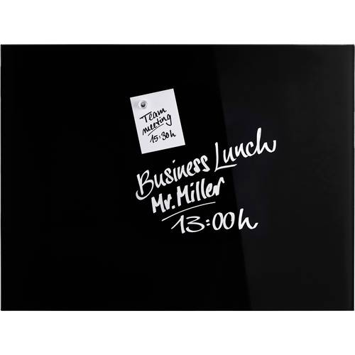 magnetoplan Glas-Magnetboard (B x H) 800 mm x 600 mm Schwarz 13403012