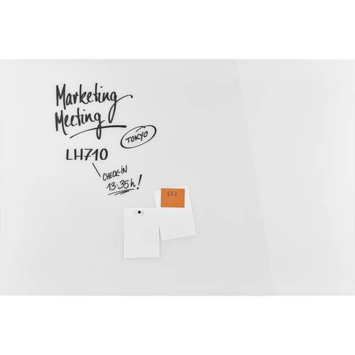 magnetoplan Glas-Magnetboard (B x H) 1500 mm x 1000 mm Weiß 13408000