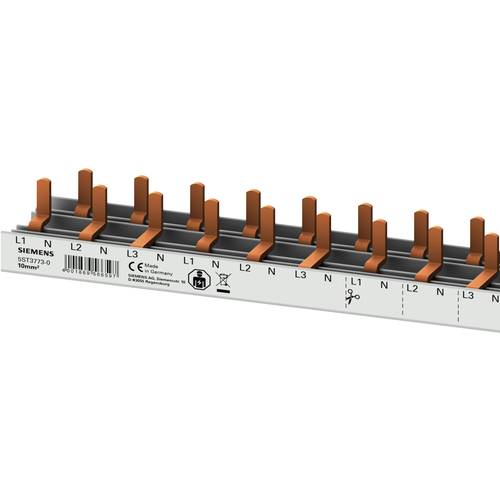 Siemens 5ST37730 Sammelschiene Anzahl Reihen 3 Mehrfarbig 10 mm² 63 A 230 V Leiter-Typ = L, L, L, N 1 St.