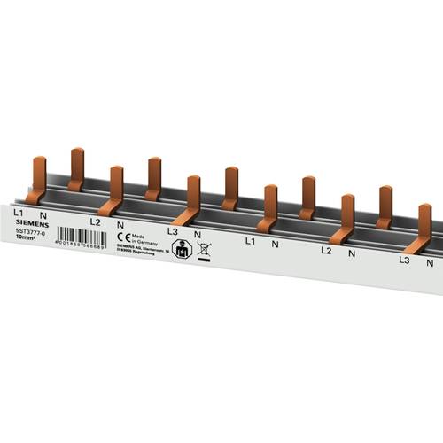 Thumbnail - Siemens 5ST37770 Sammelschiene Anzahl Reihen 3 10 mm² 63 A 230 V Leiter-Typ = L, L, L, N 1 St.