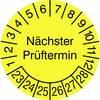 SafetyMarking 30.3725_23-28 Prüfplakette Nächster Prüftermin 2023-2028 Gelb Folie selbstklebend (Ø) 1.5 cm 1.5 cm 40 St.