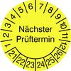 SafetyMarking 30.3725_21-26 Prüfplakette Nächster Prüftermin 2021-2026 Gelb Folie selbstklebend (Ø) 1.5 cm 1.5 cm 40 St.