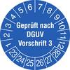 SafetyMarking 30.C2105_23-28 Prüfplakette Geprüft nach DGUV Vorschrift 3 2023-2028 Blau Folie selbstklebend (Ø) 3 cm 3 cm 15 St.