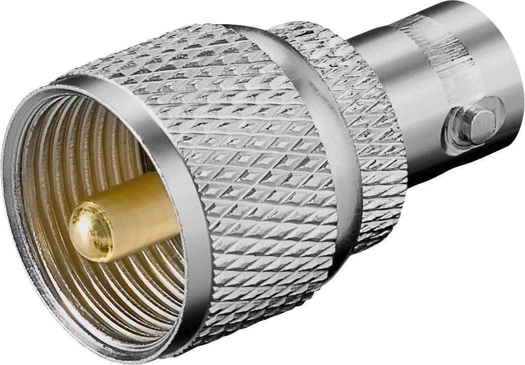 Goobay BNC-Kupplung > UHF-Stecker mit vergoldeten Kontakten-1