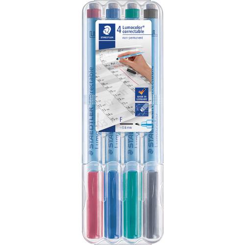 Staedtler Folienstift Lumocolor 305F WP4-1 Sortiert (Farbauswahl nicht möglich)