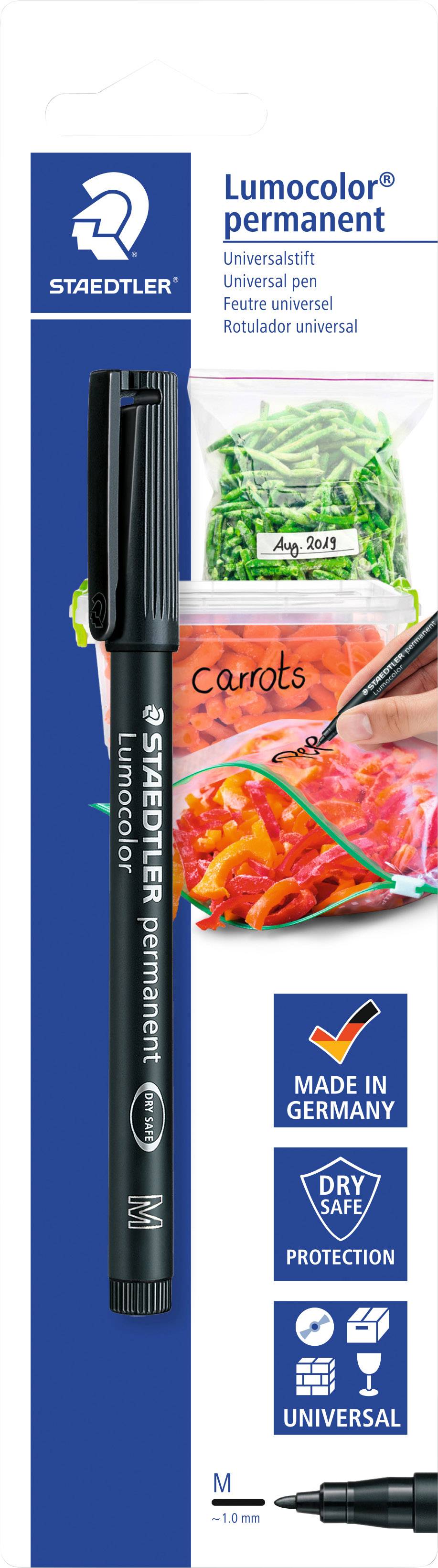 STAEDTLER Lumocolor Küchenmarker permanent, schwarz, Blister