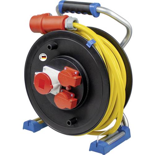AS Schwabe 22160 Kabeltrommel 25.00 m Gelb CEE-Stecker 16 A 5polig