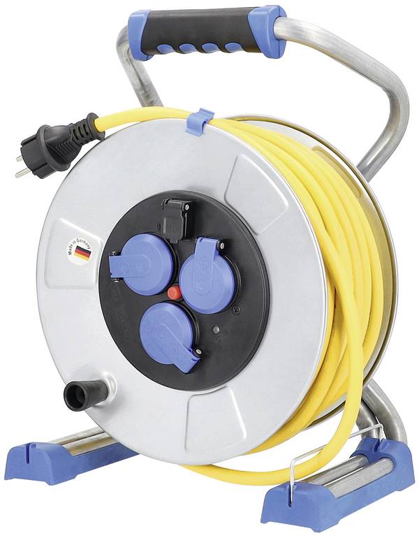 AS Schwabe 22732 Kabeltrommel 33 m Gelb Schutzkontakt-Stecker
