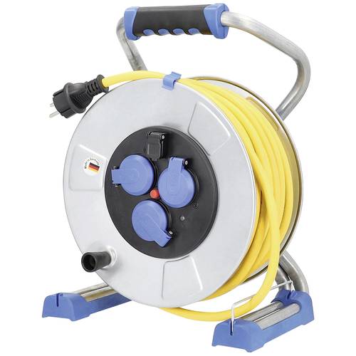 AS Schwabe 22732 Kabeltrommel 33.00 m Gelb Schutzkontakt-Stecker