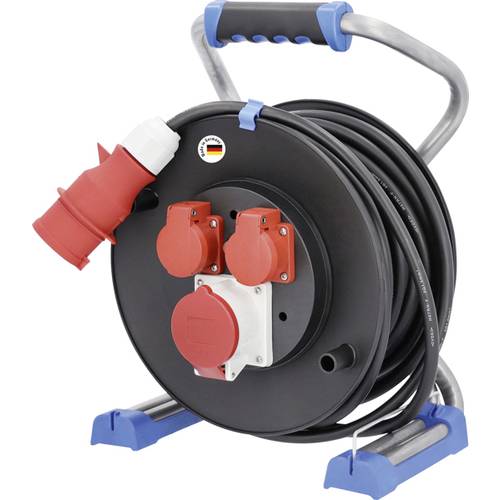 AS Schwabe 23654 Kabeltrommel 40.00 m Schwarz CEE-Stecker 16 A 5polig