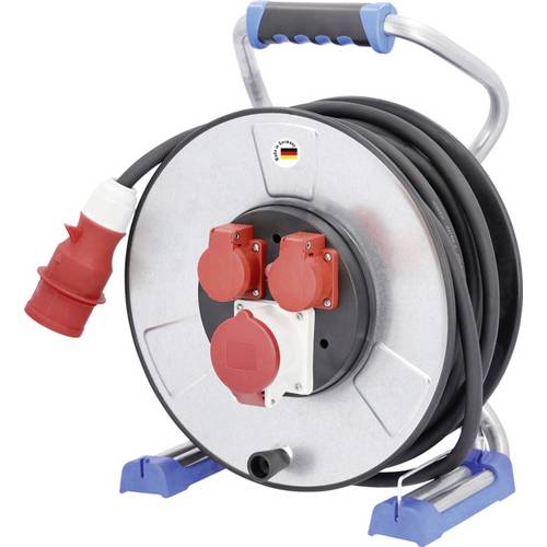 AS Schwabe 23999 Kabeltrommel 25.00 m Schwarz CEE-Stecker 16 A 5polig