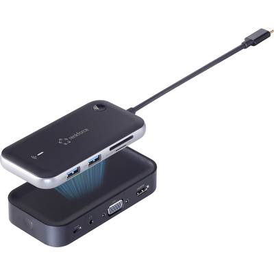 Renkforce USB-C® Mini-Dockingstation  RF-HUB-810 Passend für Marke: Universal  drahtlose Bildübertragung, integrierter K