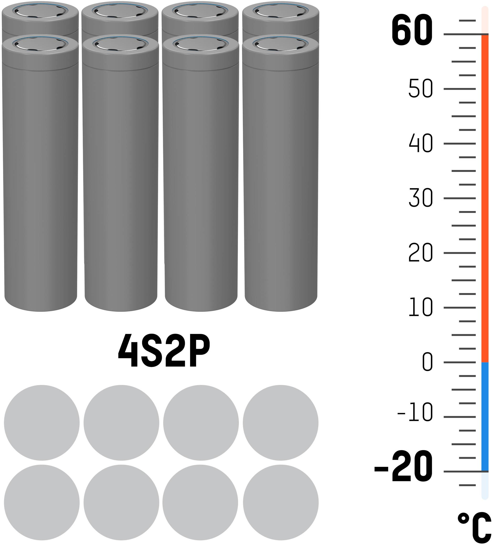 Ansmann 4S2P Akkupack 8x 18650 Kabel Li-Ion 14.4 V 5200 mAh-2