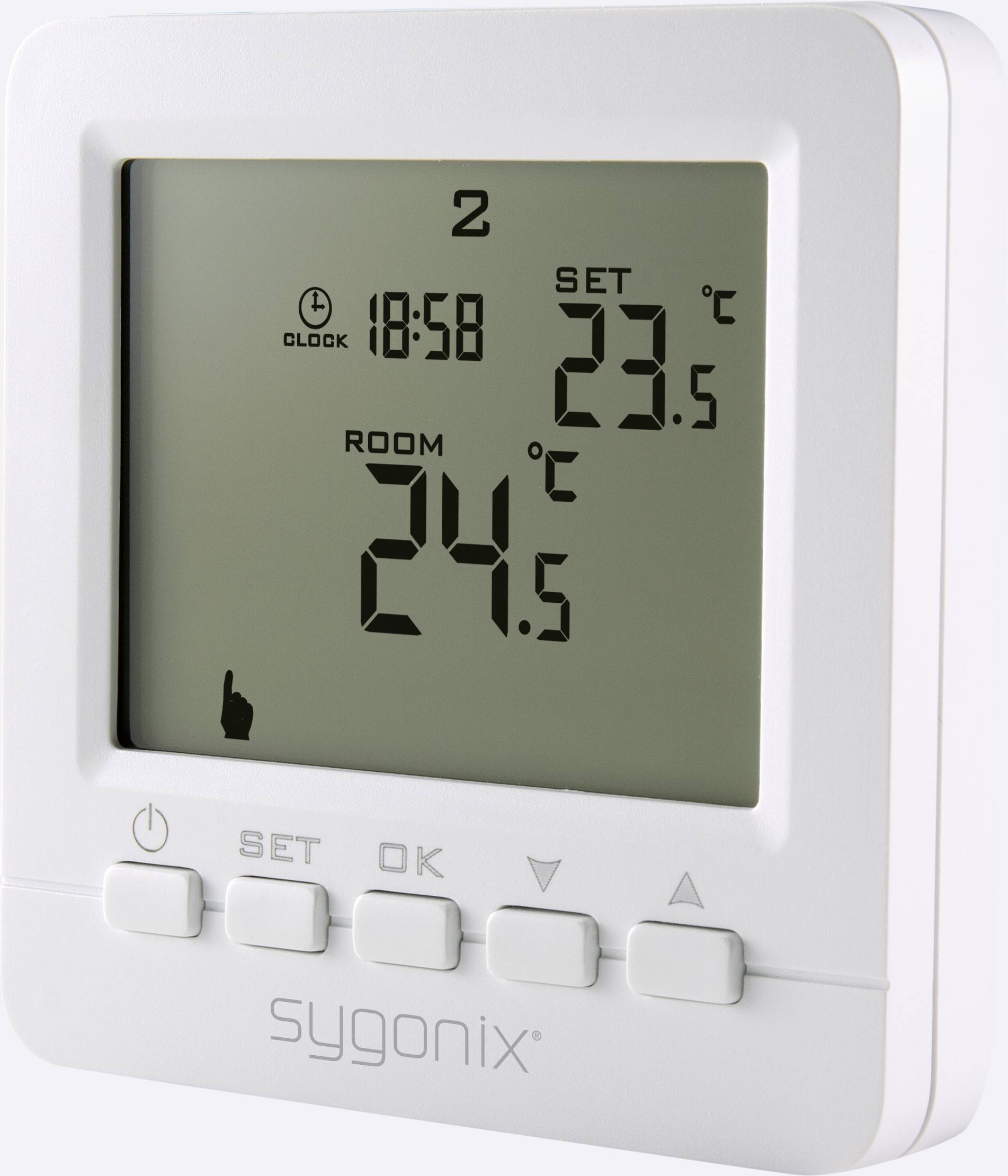 Sygonix 33988Q Raumthermostat Aufputz Tagesprogramm 5 bis 30 °C