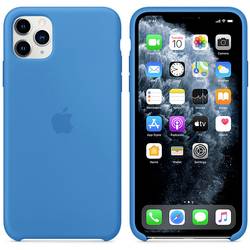 Image of Apple iPhone 11 Max Silicone Case Silikon Case Apple iPhone 11 Pro Max Surf Blue