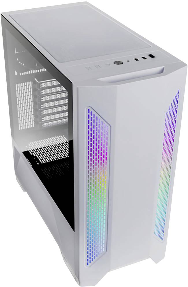 Lian Li LANCOOL II Midi-Tower Gaming-Gehäuse Weiß 3 vorinstallierte Lüfter, Integrierte Beleuchtung-1
