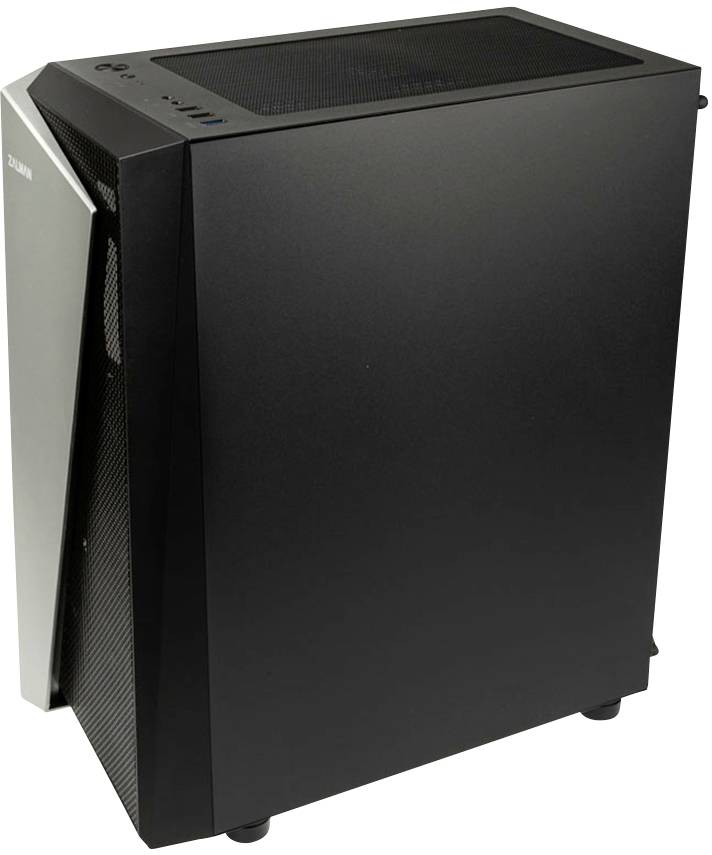 Zalman S4 Plus Midi-Tower Gaming-Gehäuse Schwarz 3 Vorinstallierte LED Lüfter, Seitenfenster, Staubfilter-2