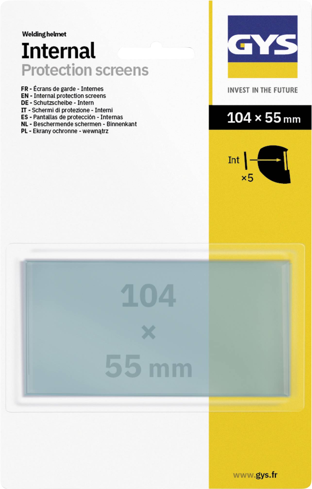 Toolit EXPERT11 RACER / PROMAX 040847 Ersatzscheiben für Schweißerschutzhelm