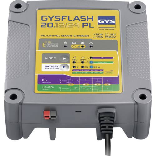 GYS GYSFLASH 20.12/24 PL 026049 Automatikladegerät 12 V, 24 V 7 A, 15 A, 20 A 7 A, 15 A