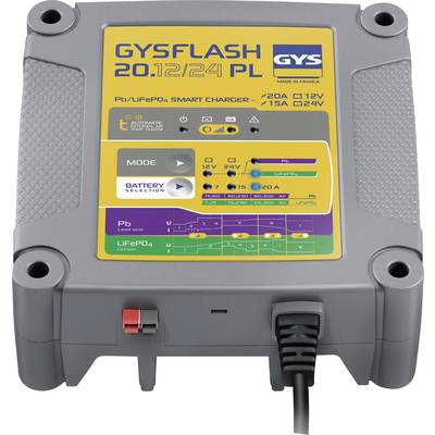 GYS GYSFLASH 20.12/24 PL 026049 Automatikladegerät 12 V, 24 V  7 A, 15 A, 20 A 7 A, 15 A