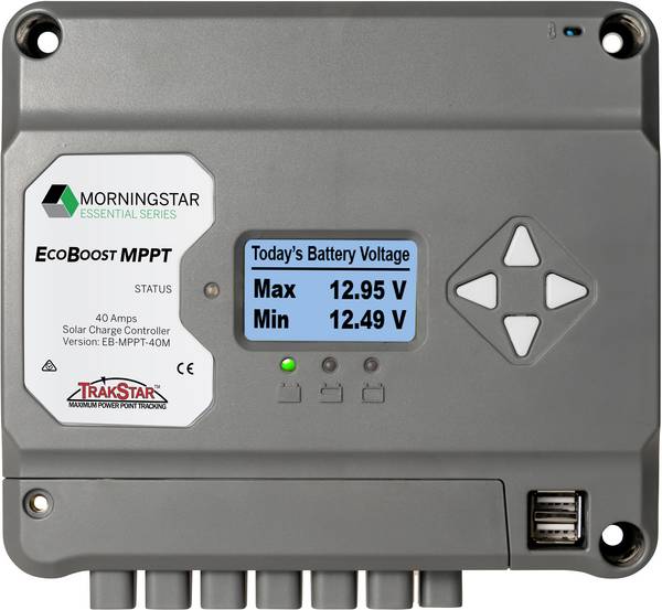 Morningstar EcoBoost Laderegler MPPT 12 V, 24 V 20 A