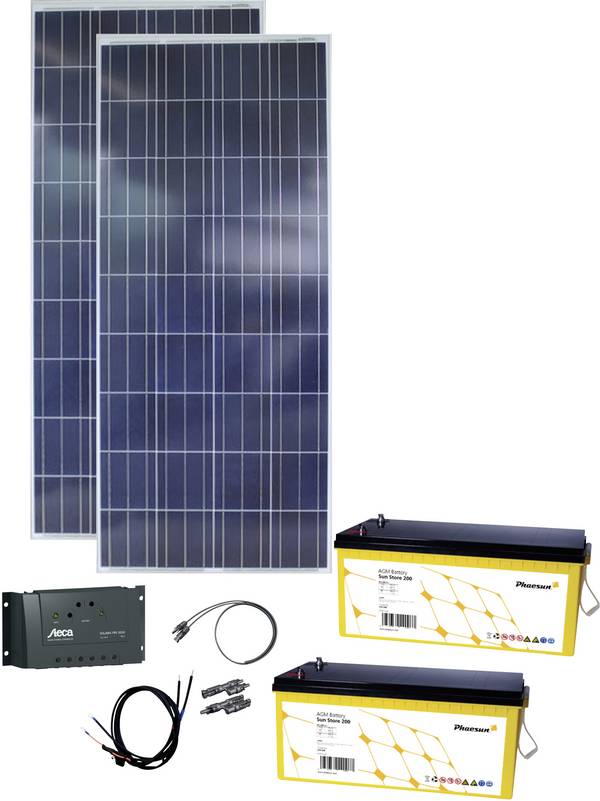 Phaesun Rise 600396 Solar-Set 300 Wp inkl. Laderegler