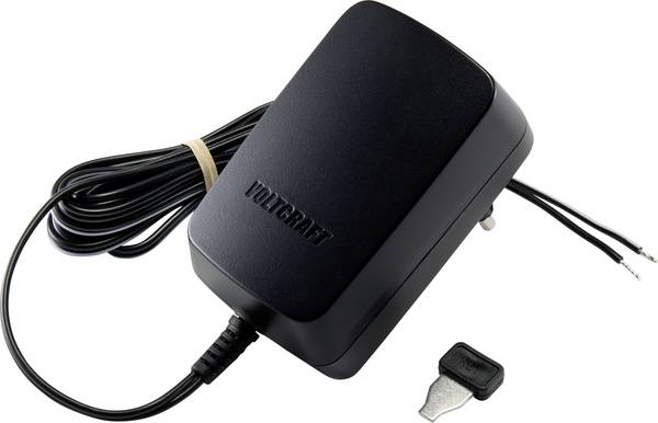 VOLTCRAFT VC-11258695 Steckernetzteil, einstellbar 3 V/DC, 4.5 V/DC, 5 V/DC, 6 V/DC, 7.5 V/DC, 9 V/DC, 12 V/DC 1.5 A 18 W Ausgangsspannung regelbar, offene Kabelenden